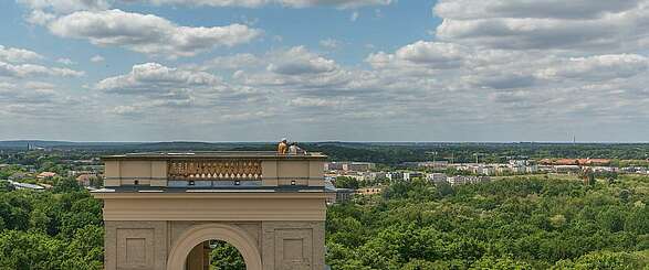 Das Lustschloss Belvedere auf dem Pfingstberg