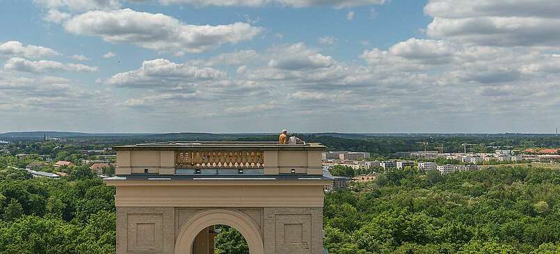 Das Lustschloss Belvedere auf dem Pfingstberg