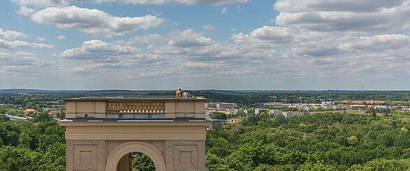 Blick vom Schloss Belvedere über Potsdam