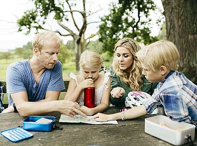 Familie unterwegs im Müritz-Nationalpark