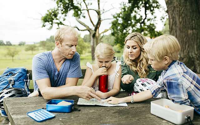 Familie unterwegs im Müritz-Nationalpark