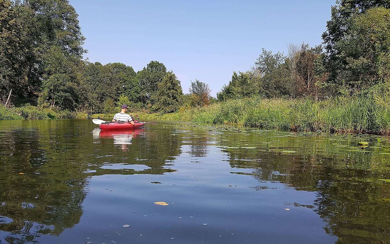 Mit dem Kajak unterwegs im Spreewald