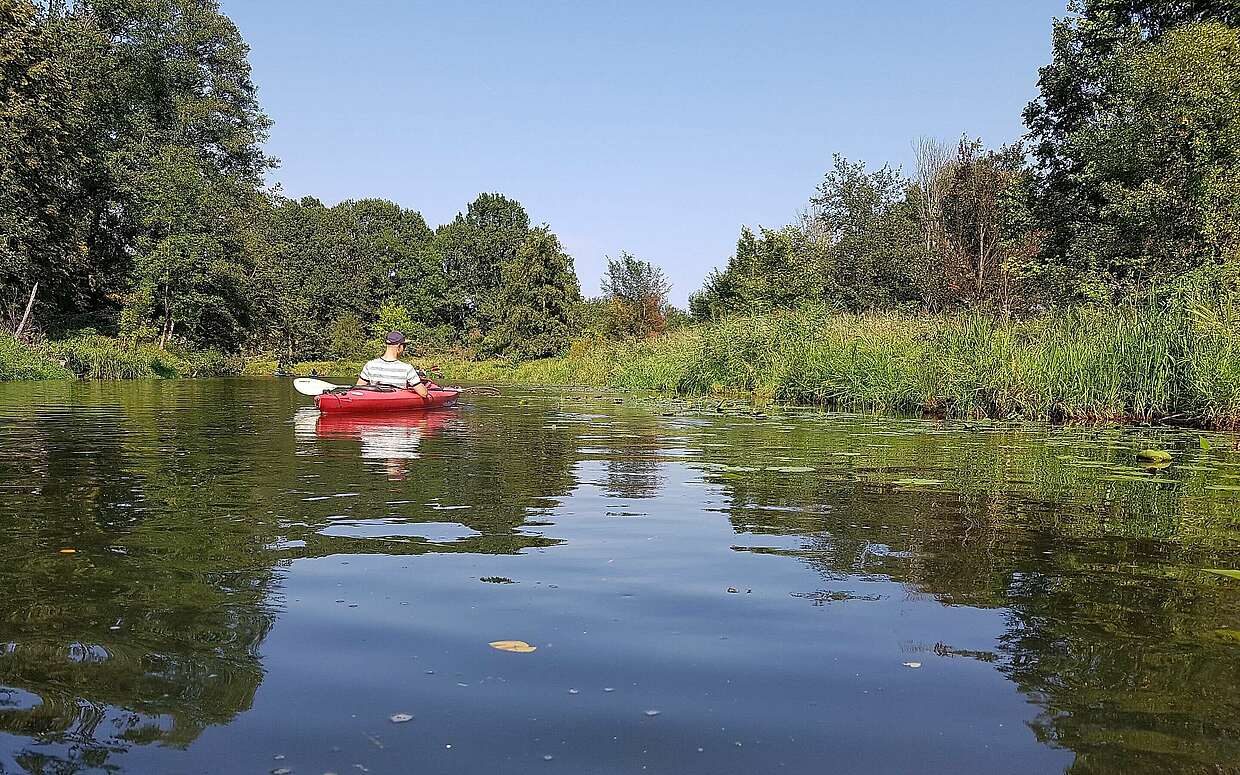 Mit dem Kajak unterwegs im Spreewald