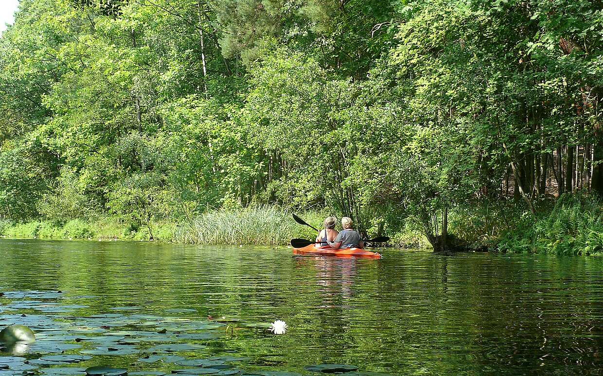 Allein mit dem Kanu und der Natur auf der Märkischen Umfahrt.