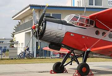 Flugzeug auf dem Flugplatz Strausberg