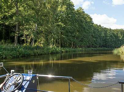 Barrierefreie Hausboottour mit dem Febomobil im Ruppiner Seenland
