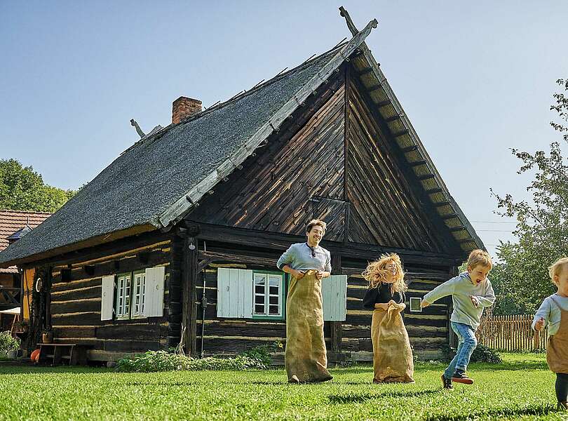 Sackhüpfen im Spreewald