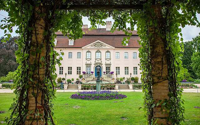 Blick zum Schloss Branitz
